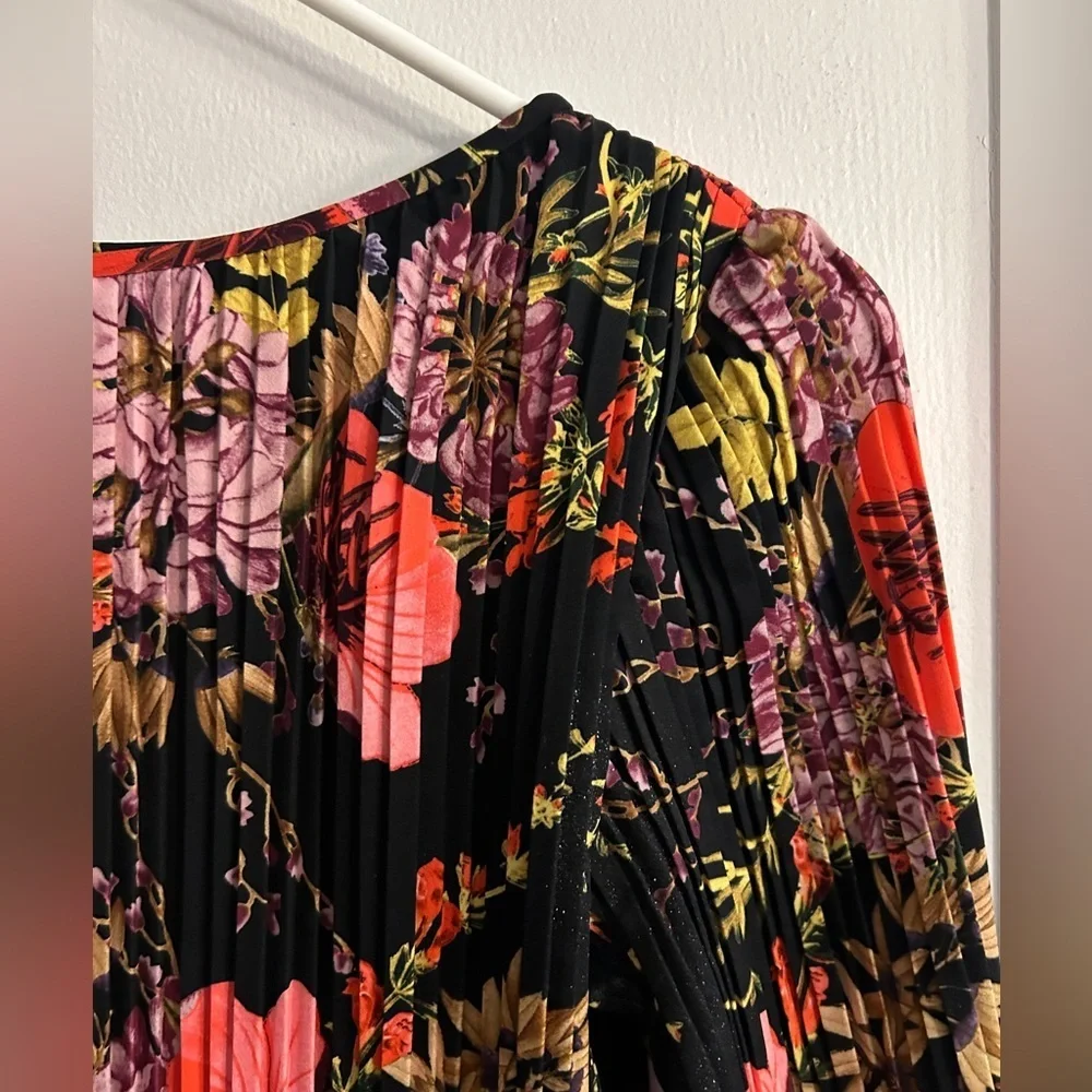 Catherine Malandrino Nordstrom Pleated Bubble Sleeve Cocktail Dress Women’s S - Picture 4 of 10